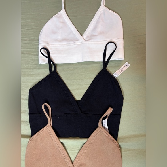 3 Ribbed Bralette Tops - Picture 3 of 5